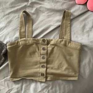Olive crop top